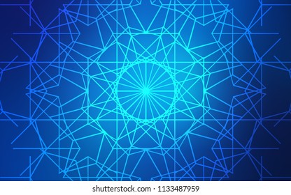 Light BLUE vector doodle blurred texture. A vague abstract illustration with doodles drawn by child in Indian style. The pattern can be used for wallpapers and coloring books.