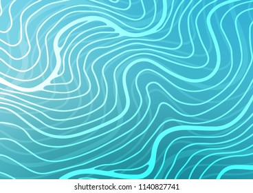 Light BLUE vector doodle blurred template. Creative illustration in blurred style with doodles and Zen tangles. The best blurred design for your business.