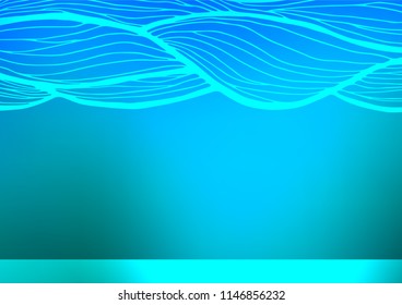 Light BLUE vector doodle blurred pattern. Sketchy hand drawn doodles on blurred background. The pattern can be used for heads of websites and designs.