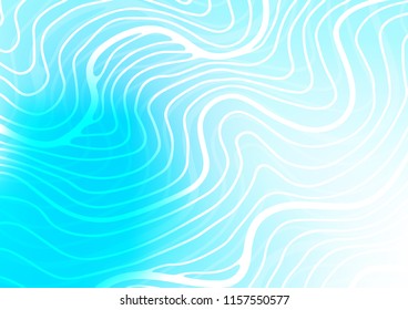 Light BLUE vector doodle blurred pattern. Doodles on blurred abstract background with gradient. A completely new design for your business.