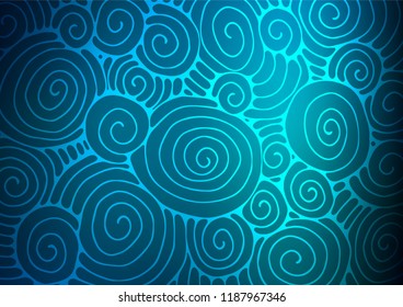 Light BLUE vector doodle blurred texture. Sketchy hand drawn doodles on blurred background. Brand-new style for your business design.