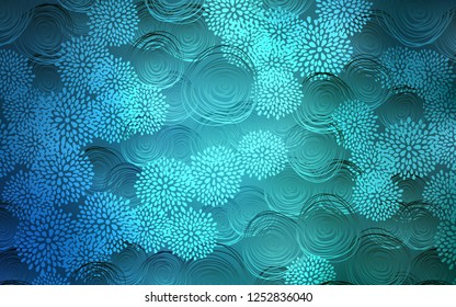 Light BLUE vector doodle blurred template. Decorative shining illustration with doodles on abstract template. The template can be used as a background for cell phones.