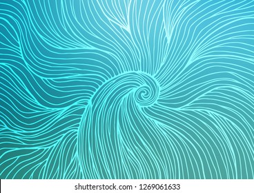 Light BLUE vector doodle blurred texture. Glitter abstract illustration with doodles and Zen tangles. Brand-new design for your business.