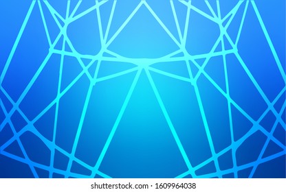 Light BLUE vector doodle blurred template. Doodle illustration made by child in Origami style with gradient. The pattern can be used for coloring books and pages for kids.