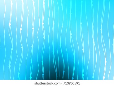 Light BLUE vector doodle blurred pattern. Shining colored illustration with doodles in Arabic style. Hand painted design for web, wrapping, wallpaper.
