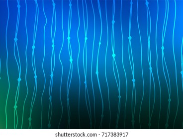 Light BLUE vector doodle blurred template. Ethnic elegant natural pattern with gradient. The doodle design can be used for your web site.