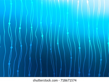 Light BLUE vector doodle blurred pattern. Modern geometrical abstract illustration with doodles. The elegant pattern can be used as a part of a brand book.