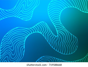 Light BLUE vector doodle blurred template. Sketchy hand drawn doodles on blurred background. Hand painted design for web, wrapping, wallpaper.