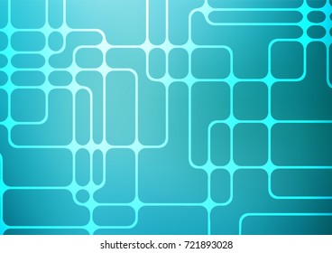 Light BLUE vector doodle blurred texture. A vague abstract illustration with doodles in Indian style. The pattern can be used for coloring books and pages for kids.