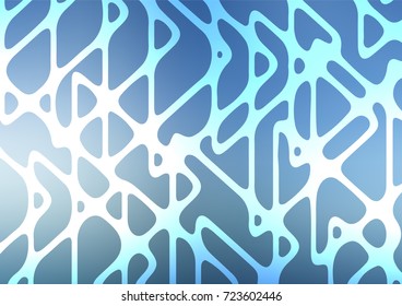 Light BLUE vector doodle blurred pattern. Shining colored illustration with doodles in Zen tangle style. The doodle design can be used for your web site.