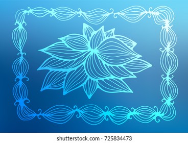 Light BLUE vector doodle blurred background. Doodles on blurred abstract background with gradient. The template can be used as a background for cell phones.