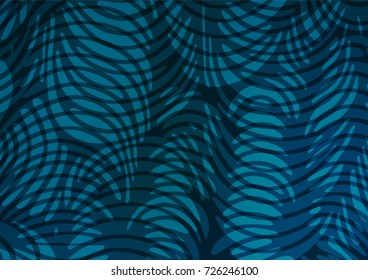 Light BLUE vector doodle blurred background. Blurred decorative design in Indian style with Zen tangles. Brand-new style for your business design.