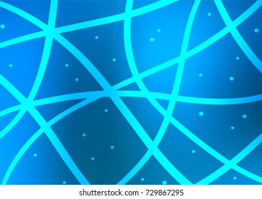 Light BLUE vector doodle blurred template. Decorative shining illustration with doodles on abstract template. A completely new template for your business design.
