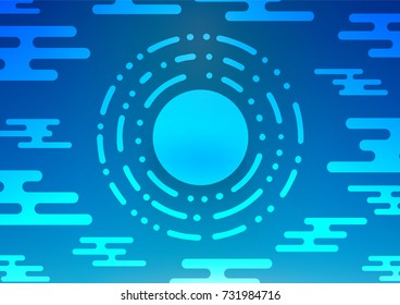Light BLUE vector doodle blurred pattern. Brand-new colored illustration in blurry style with doodles. The pattern can be used for coloring books and pages for kids.