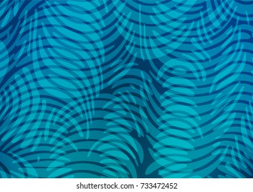 Light BLUE vector doodle blurred template. Blurred decorative design in Indian style with Zen tangles. The pattern can be used for heads of websites and designs.