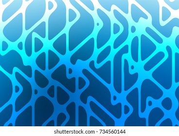 Light BLUE vector doodle blurred pattern. A vague abstract illustration with doodles in Indian style. A completely new template for your business design.