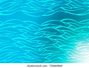 Light BLUE vector doodle blurred background. Colorful illustration in abstract style with doodles and Zen tangles. A completely new design for your business.
