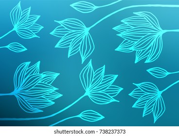 Light BLUE vector doodle blurred texture. Brand-new colored illustration in blurry style with doodles. Brand-new style for your business design.