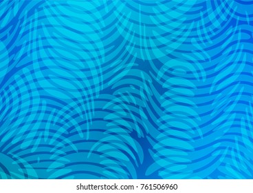 Light BLUE vector doodle blurred pattern. Glitter abstract illustration with doodles and Zen tangles. Brand-new style for your business design.