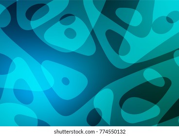 Light BLUE vector doodle blurred background. Decorative shining illustration with doodles on abstract template. A completely new template for your business design.