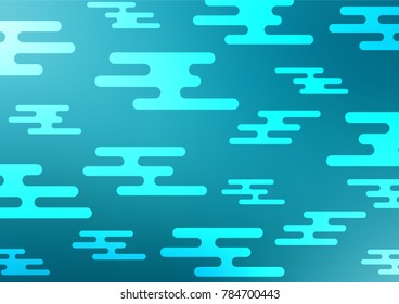 Light BLUE vector doodle blurred pattern. Decorative shining illustration with doodles on abstract template. The doodle design can be used for your web site.