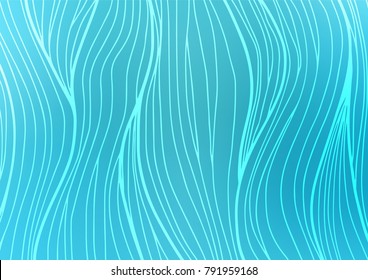 Light BLUE vector doodle blurred background. Blurred decorative design in Indian style with Zen tangles. Hand painted design for web, wrapping, wallpaper.