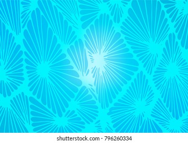 Light BLUE vector doodle blurred texture. A completely new color illustration in doodle style. The completely new template can be used for your brand book.