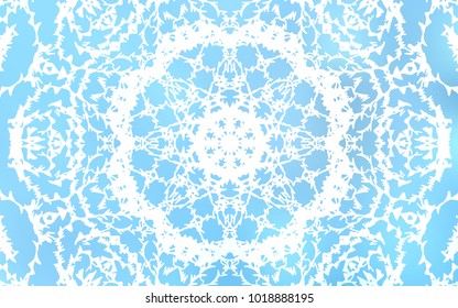 Light BLUE vector doodle bright layout. Doodle illustration made by child in Origami style with gradient. The textured pattern can be used for website.