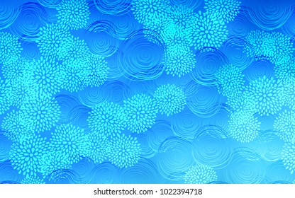 Light BLUE vector doodle bright layout. Decorative shining illustration with doodles on abstract template. The template can be used as a background for cell phones.