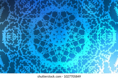 Light BLUE vector doodle bright pattern. Doodle illustration made by child in Origami style with gradient. Brand-new design for your business.