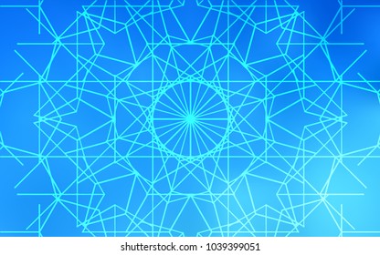 Light BLUE vector doodle bright template. Childish elegant natural pattern with gradient. The pattern can be used for wallpapers and coloring books.