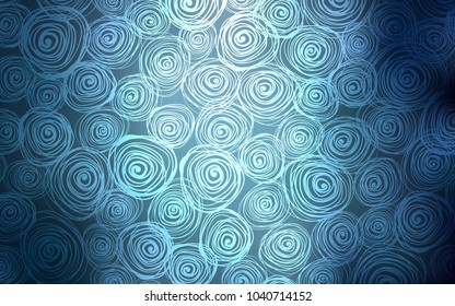 Light BLUE vector doodle bright background. An elegant bright illustration with roses in Natural style. The template can be used as a background for cell phones.