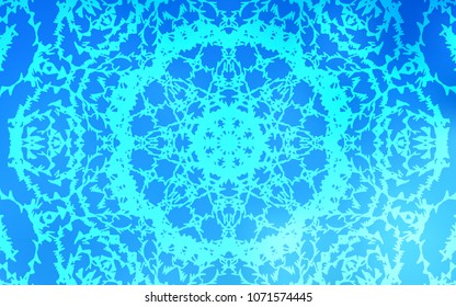 Light BLUE vector doodle bright template. An elegant bright illustration with lines drawn by child in Natural style. The pattern can be used for heads of websites and designs.