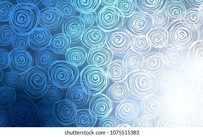 Light BLUE vector doodle bright pattern. Decorative shining illustration with doodles on abstract template. A completely new design for your business.
