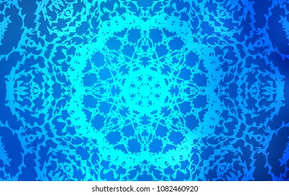 Light BLUE vector doodle bright layout. Doodles created by child on blurred abstract background with gradient. The doodle design can be used for your web site.