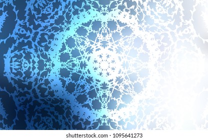 Light BLUE vector doodle bright layout. Colorful illustration in abstract style with doodles created by child. The pattern can be used for coloring books and pages for kids.