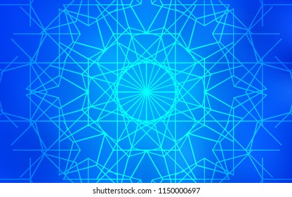 Light BLUE vector doodle bright background. Decorative shining childish illustration with doodles on abstract template. Hand painted design for web, leaflet, textile.