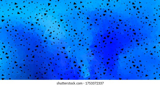 Light blue vector geometric polygonal wallpaper. Decorative colorful illustration with abstract triangles. Modern design for your apps.
