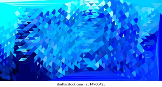 Light blue vector geometric polygonal layout. Decorative colorful illustration with abstract triangles. Background for web designers.
