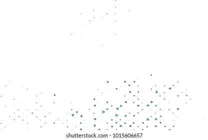 Light BLUE vector geometric simple minimalistic background, which consist of triangles on white background. Triangular pattern with gradient for your business design. 