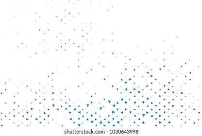 Light BLUE vector geometric simple minimalistic background, which consist of triangles on white background. Triangular pattern with gradient for your business design. 