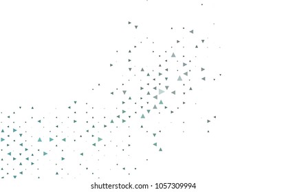 Light BLUE vector geometric simple minimalistic background, which consist of triangles on white background. Triangular pattern with gradient for your business design. 