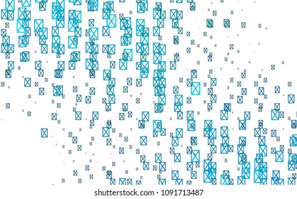 Light BLUE vector geometric simple minimalistic background, which consist of triangles on white background. Triangular pattern with gradient for your business design. 