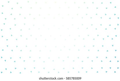 Light BLUE vector geometric simple minimalistic background, which consist of triangles on white background. Triangular pattern with gradient for your business design. 