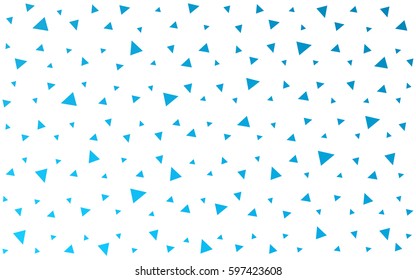 Light BLUE vector geometric simple minimalistic background, which consist of triangles on white background. Triangular pattern with gradient for your business design. 