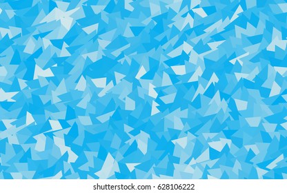 Light BLUE vector geometric simple minimalistic background, which consist of triangles on white background. Triangular pattern with gradient for your business design. 