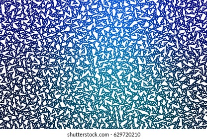 Light BLUE vector geometric simple minimalistic background, which consist of triangles on white background. Triangular pattern with gradient for your business design. 