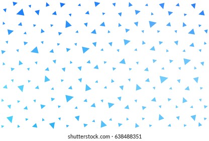 Light BLUE vector geometric simple minimalistic background, which consist of triangles on white background. Triangular pattern with gradient for your business design. 