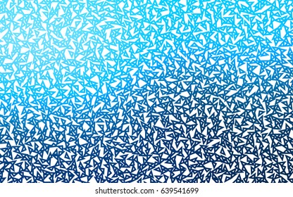 Light BLUE vector geometric simple minimalistic background, which consist of triangles on white background. Triangular pattern with gradient for your business design. 