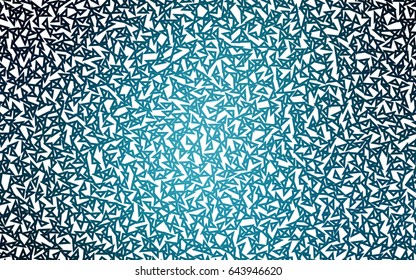 Light BLUE vector geometric simple minimalistic background, which consist of triangles on white background. Triangular pattern with gradient for your business design. 